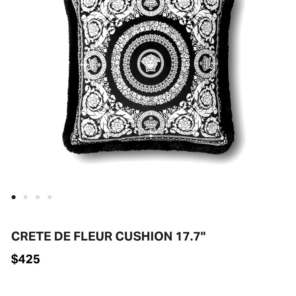 Brand New with Tags Versace cushion.